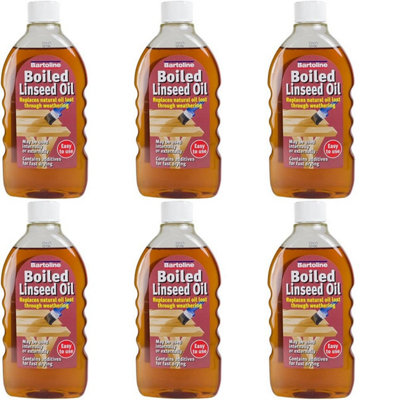 Bartoline Boiled Linseed Oil 500ml        26464940 (Pack of 6)