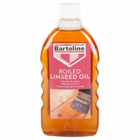 Transparent brown Satin Boiled linseed Furniture Wood oil, 500ml