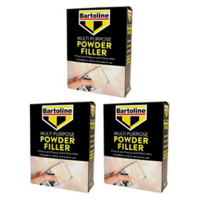 Bartoline Filler Powder for Interior and Exterior Repairs 450g - Pack of 3