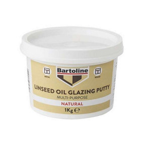 Bartoline Multi-Purpose Linseed Oil Glazing Putty 1kg - Natural