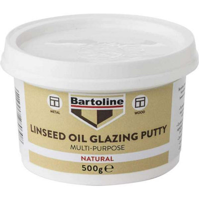 Bartoline Multi-Purpose Linseed Oil Glazing Putty 500g - Pack of 12
