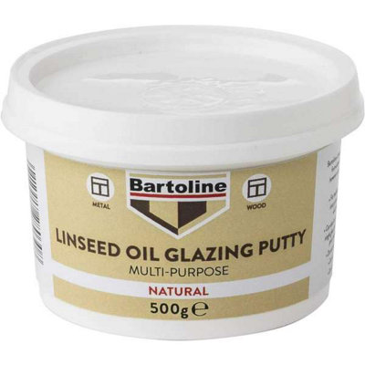 Bartoline MultiPurpose Linseed Oil Glazing Putty 500g DIY at B&Q