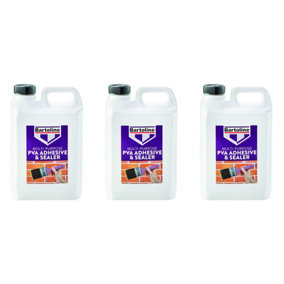 Bartoline Multi-Purpose PVA Adhesive & Sealer, 2.5L    58505200 (Pack of 3)