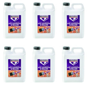 Bartoline Multi-Purpose PVA Adhesive & Sealer, 2.5L    58505200 (Pack of 6)
