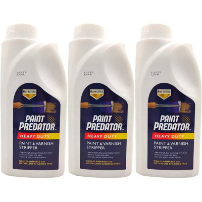 Bartoline Paint Predator Heavy Duty Paint and Varnish Stripper 1L     55878945 (Pack of 3)