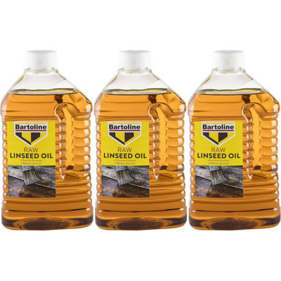 Bartoline Raw Linseed Oil 2 Litre                  26445360 (Pack of 3)