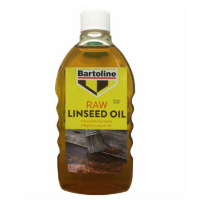 Bartoline Raw Linseed Oil 500ml (Pack of 3)