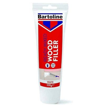 Bartoline Ready Mixed Wood Filler 330g Tube White (Pack of 12)
