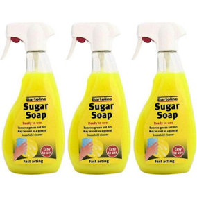 Bartoline Sugar Soap Trigger Spray, 500ml                69404820 (Pack of 3)
