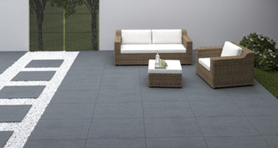 Basalto Grey 600mmx900mm 20mm porcelain paver. pack of 40 with coverage of 21.6 sqr mtrs