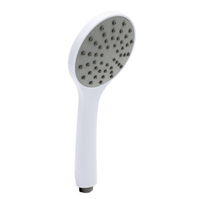 Base Intro 8.5kw Electric Shower with Push Button Start White Riser + Head Replaces MX Intro