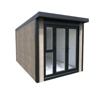 Basebox By Green Retreats 2.44m x 3.66m Long Pod Self Build Garden Office