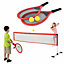 Baseline Tennis Set (Pack Of 5) Red/Yellow/Black (One Size)