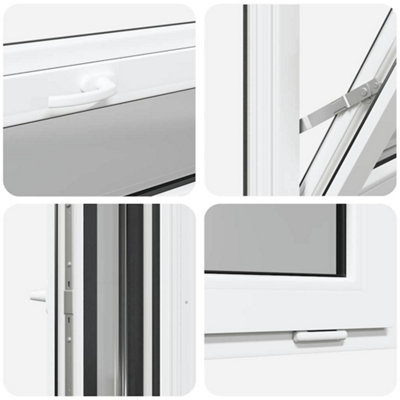 Basement Window RISOR 90x40 cm Tilt 3 Glazing Anthracite