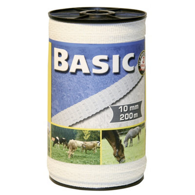 Basic Fencing Tape White (200m x 40mm)