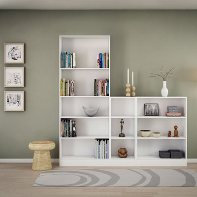 White bookcase b&q discount