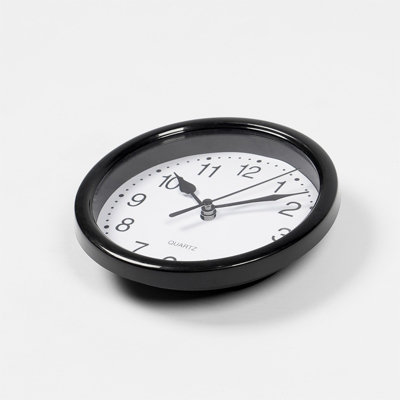 Basic Wall Clock Round Analogue Vintage Home Decor Small Bedroom Kitchen - 3
