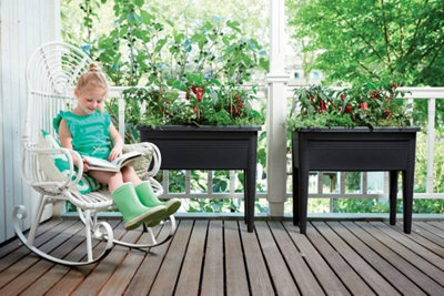 Basic XXL Planter Grow Table Pot - Black - 5