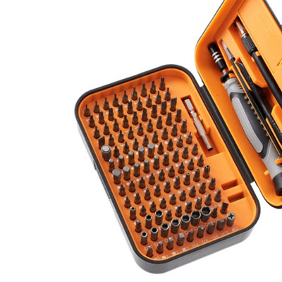 Basics Magnetic Ratcheting Wrench and Electronics Precision Screwdriver Set Mini Repair Tool Kit for Computer, Laptop, Phone