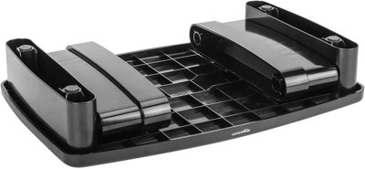 Basics Rectangle Adjustable Computer Monitor Desk Stand Black