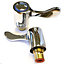 Basin Lever Tap Replacement Heads Handle Conversion Kit - Hot Cold Pair 1/4 Turn