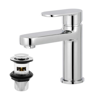 Basin Mixer Taps Bathroom Sink Tap Chrome Brass Monobloc Sink Taps ...