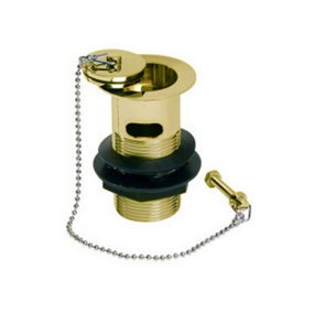 Basin Plugs with Link Chain - Gold
