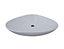 Basin Sink Countertop Cloakroom Ceramic Bowl Bathroom White 490mm