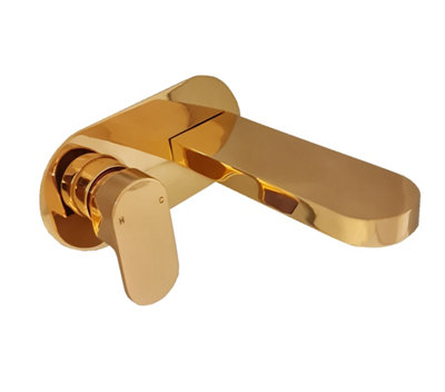 Basin Tap Wall Mounted Tap Gold Finish