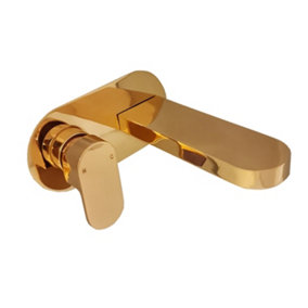 Basin Tap Wall Mounted Tap Gold Finish