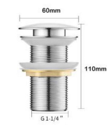 Basin Waste 60mm Chrome Solid Brass Price Comparisons | Compare The Build