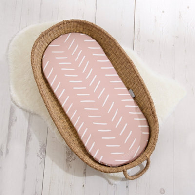 Basket Changing Mat - Castaway (Dusty Pink)