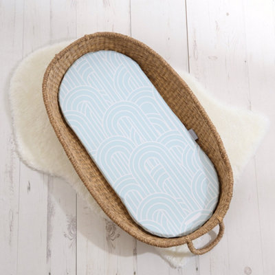 Basket Changing Mat - Melbourne (Ocean Blue)