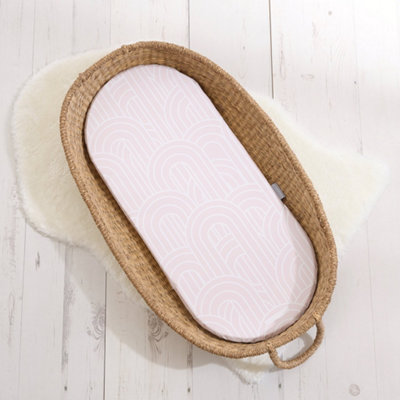 Basket Changing Mat - Melbourne (Powder Pink)