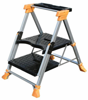 Batavia 7062245 Transformer Multi Function Work Bench Stand Trestle Step Ladder