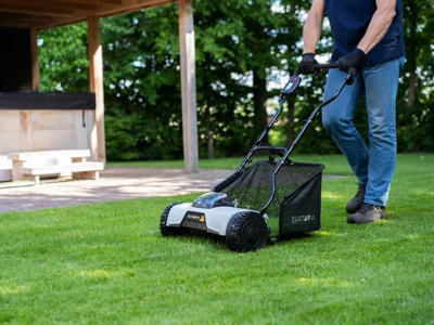 Electric cylinder lawn store mowers b&q