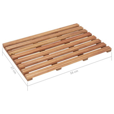 Bath Mats 2 pcs Solid Acacia Wood 56x37 cm - 7