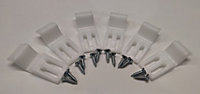 Bath Panel Clips and Screws- Pack of 6 - Balterley