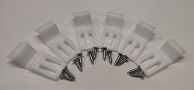 Bath Panel Clips and Screws- Pack of 6