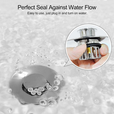 Bath plug Shower drain connector Pop-up waste with strainer