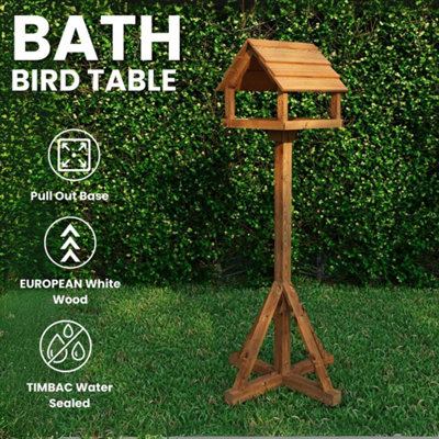 Bath Universal Feather Edge Bird Table - Assembly Required