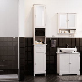 B&q bathroom deals wall cabinets