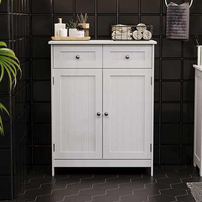 Freestanding store vanity cabinet