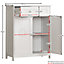 Bath Vida Priano White 2 Drawer 2 Door Freestanding Bathroom Cabinet