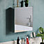 Bath Vida Tiano Stainless Steel Mirrored Double Bathroom Cabinet