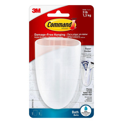 BATH16-ES Command Bathroom Toothbrush/Razor Holder Price Comparisons | Compare The Build