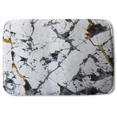 Bathmat - Black & Gold Marble (Bath Mats) / Default Title Price Comparisons | Compare The Build
