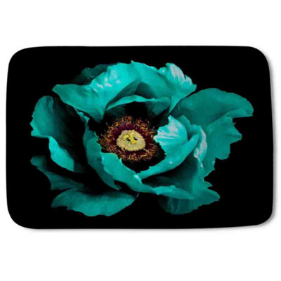 Bathmat - Cyan Peony Flower (Bath mats) / Default Title Price Comparisons | Compare The Build