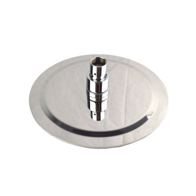 Bathroom 2 Dial 2 Way Round Concealed Thermostatic Valve - Shower Slim Head & Handset - 4