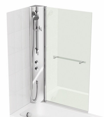 Cooke & Lewis Adelphi L-Shaped Bath Screen